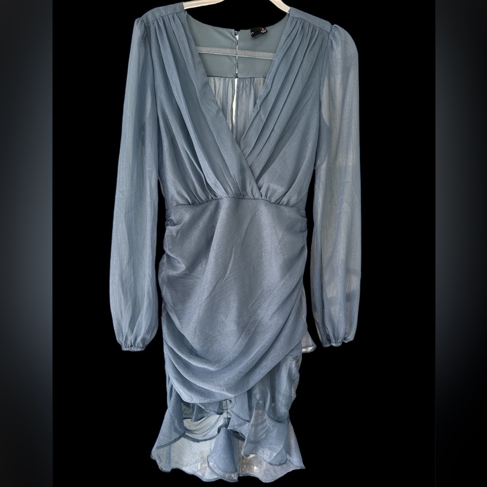 Windsor Light Blue Pleated Dress
